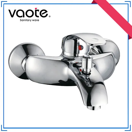 Torneira de banheiro de alavanca única em latão cromado com design popular (VT10901Z)