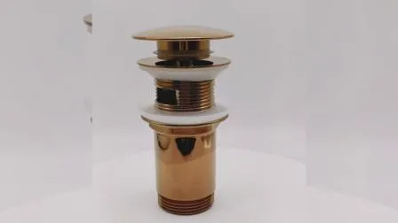 Ralo de drenagem de pia de latão dourado rosa, 1