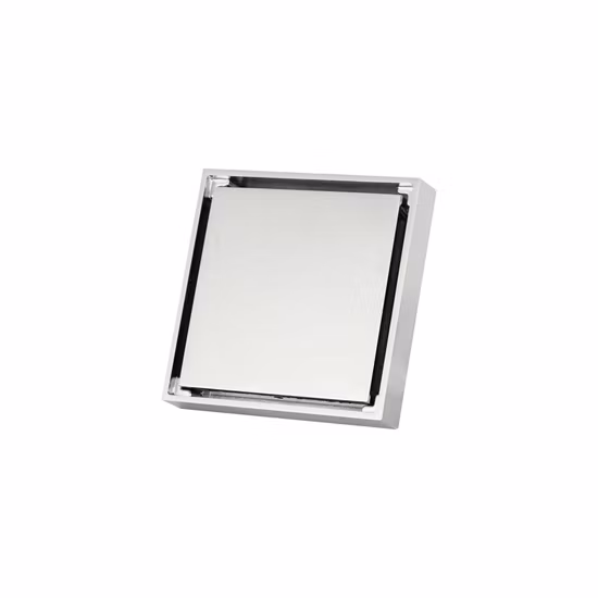 Ralo de piso Jedda L005 formato quadrado feito de aço inoxidável 304