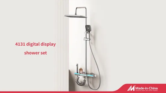 Conjunto de chuveiro de chuva de luxo premium com controles termostáticos